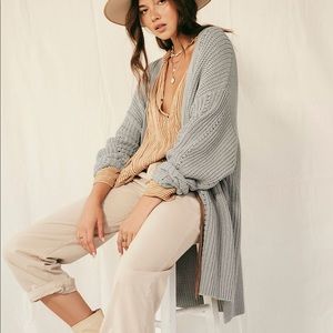 Free People Nightingale Cardigan (Gray)